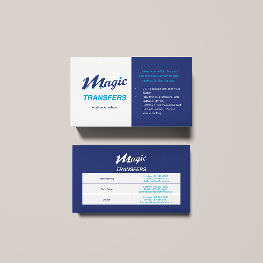 business card design johannesburg south africa