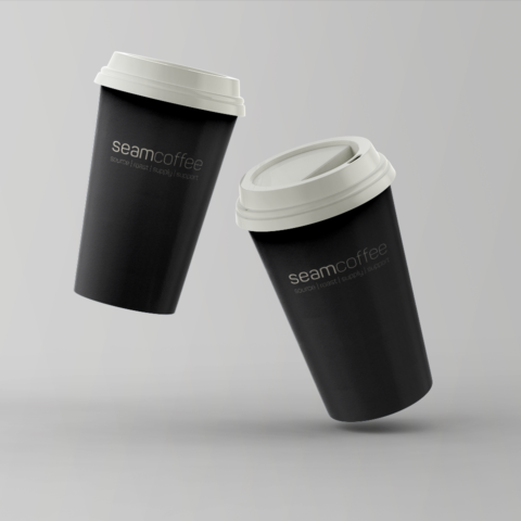 coffee cup design dark