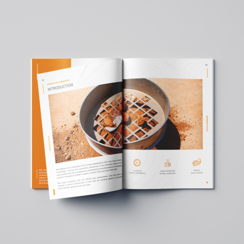 Civil Laboratory Print and Digital Company Profile Design Design