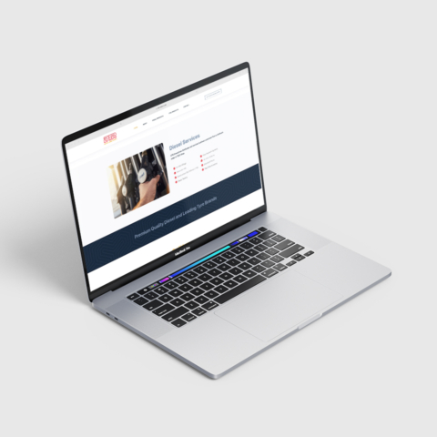 wordpress diesel service website design johannesburg