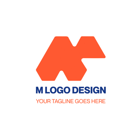 Geometric M Logo Design