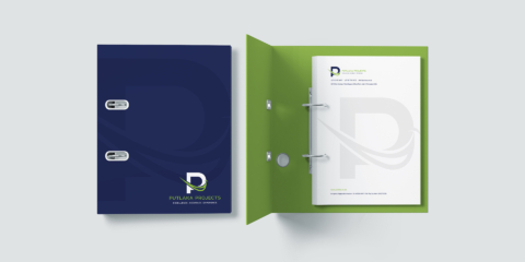 engineering branding folder design green johannesburg marketing and design