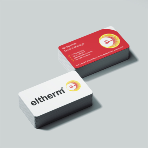 company profile and business card design heattracing corporate design