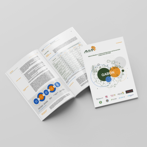 medical annual report design and layout gabon africa 1