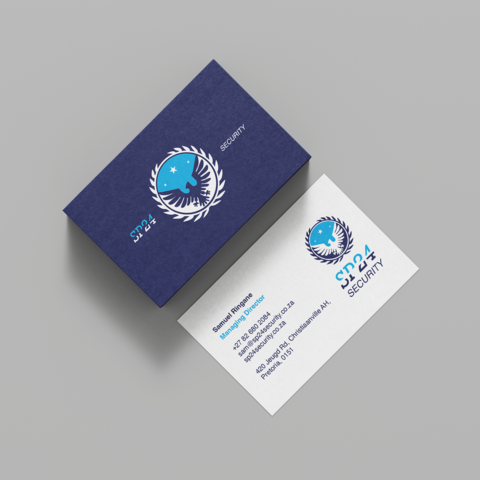 security company profile and businesss cards design