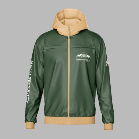 securityservice companyprofile branding design darkgreen jacket in westerncape south africa