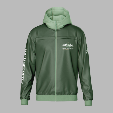 securityservice companyprofile branding design lightgreen jacket in westerncape south africa