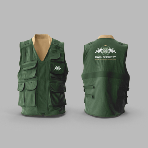 securityservice companyprofile branding vest design brown in westerncape south africa