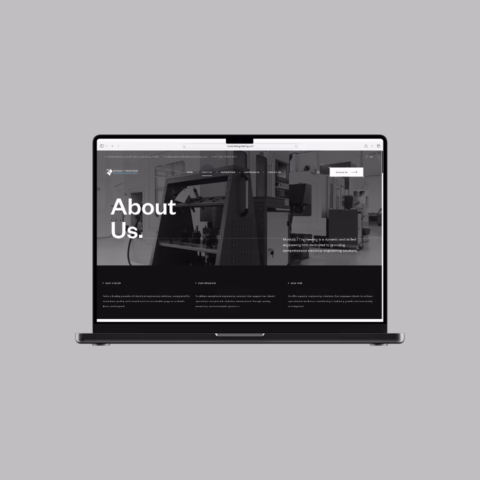 Electrical engineering website and company profile design south africa 07