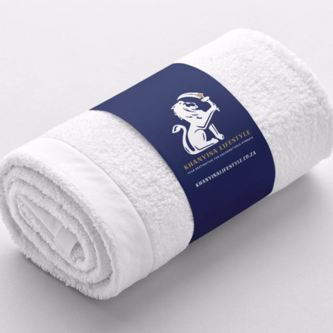 guest house branding design print company design and digital company profile design logo design africa south africa johannesburg towel branding 01