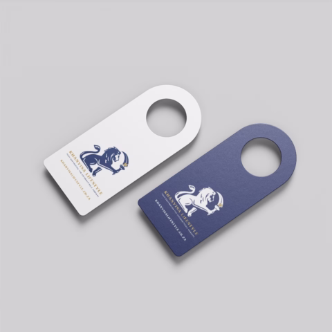 guest house door hanger branding design print company design and digital company profile design logo design africa south africa johannesburg 01