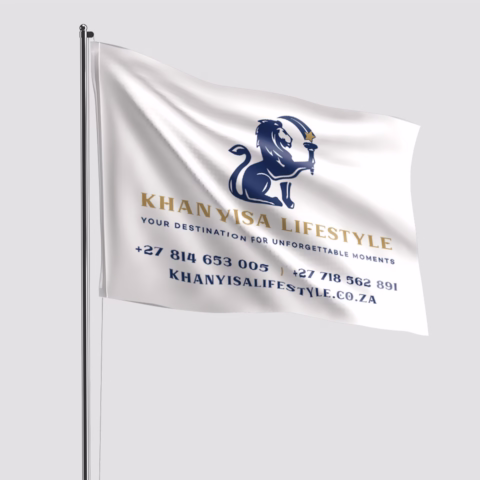 guest house logo design branding design south africa square flags 03