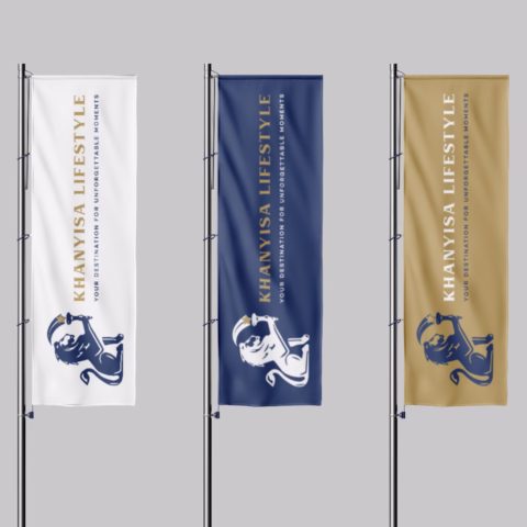 guest house logo design branding design south africa vertical flags 01