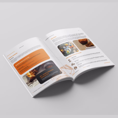 Civil Engineering and Plant Hire Solutions Company Profile Design