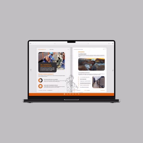 04 digital company profile design and layout civil engineering construction south africa africa
