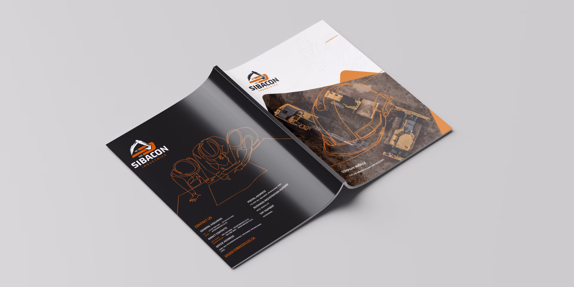 Civil Engineering and Plant Hire Solutions Company Profile Design