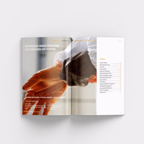 Mining Supplies and Customised Site Support Solutions Company Profile Design DRC Congo Africa Johannesburg South Africa 03