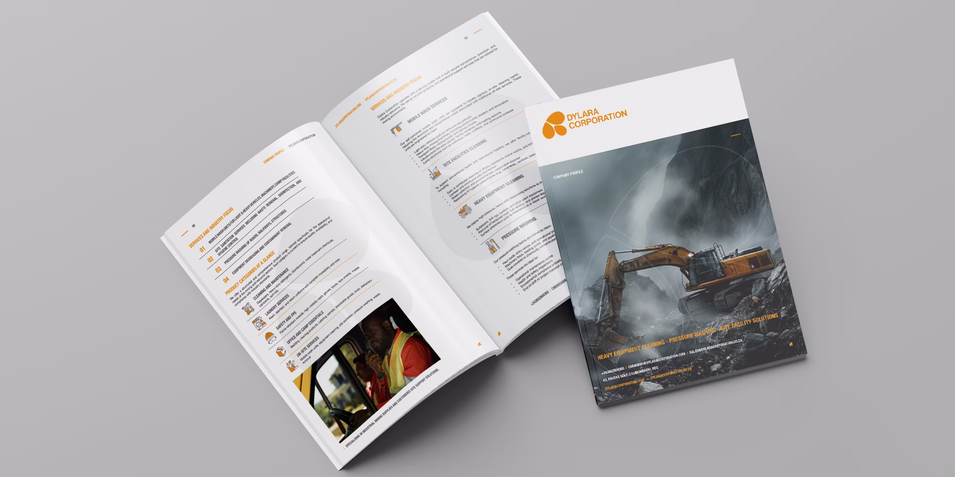 Mining Supplies and Customised Site Support Solutions Company Profile Design