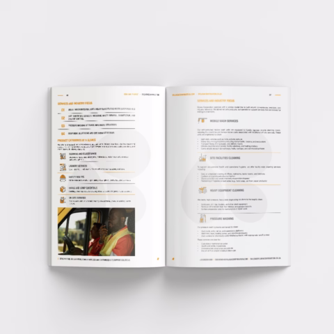 Mining Supplies and Customised Site Support Solutions Company Profile Design DRC Congo Africa Johannesburg South Africa 09