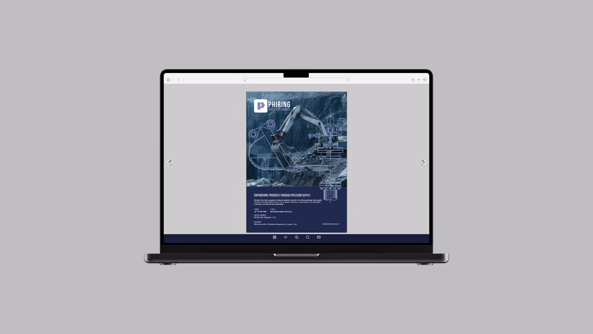 Industrial Supply and Engineering Support Company Profile Design