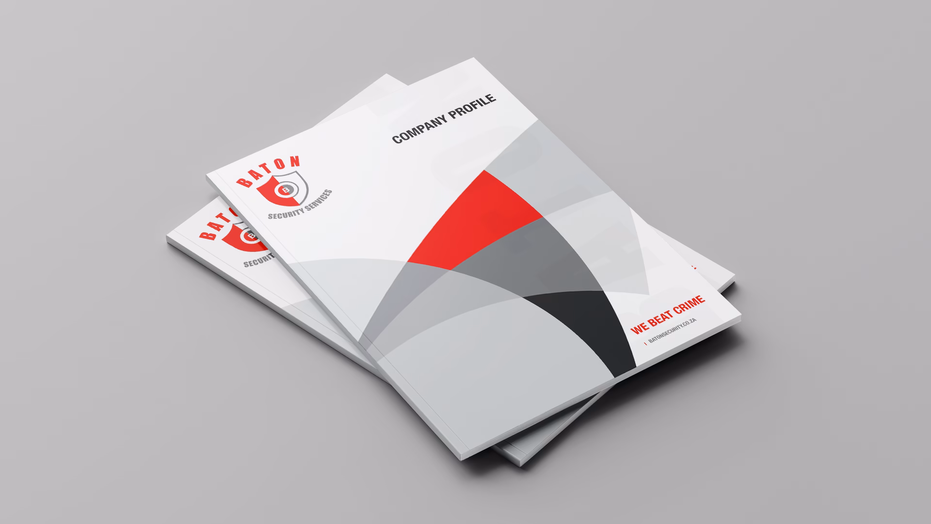 Security Services Company Profile Design and Website Design