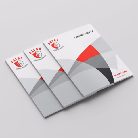 Security Services Company Profile Design and Website Design